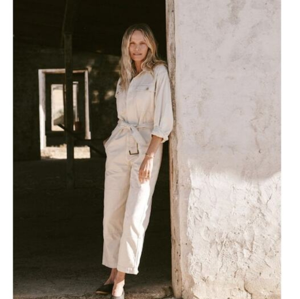 Buck Mason Cream Jumpsuit